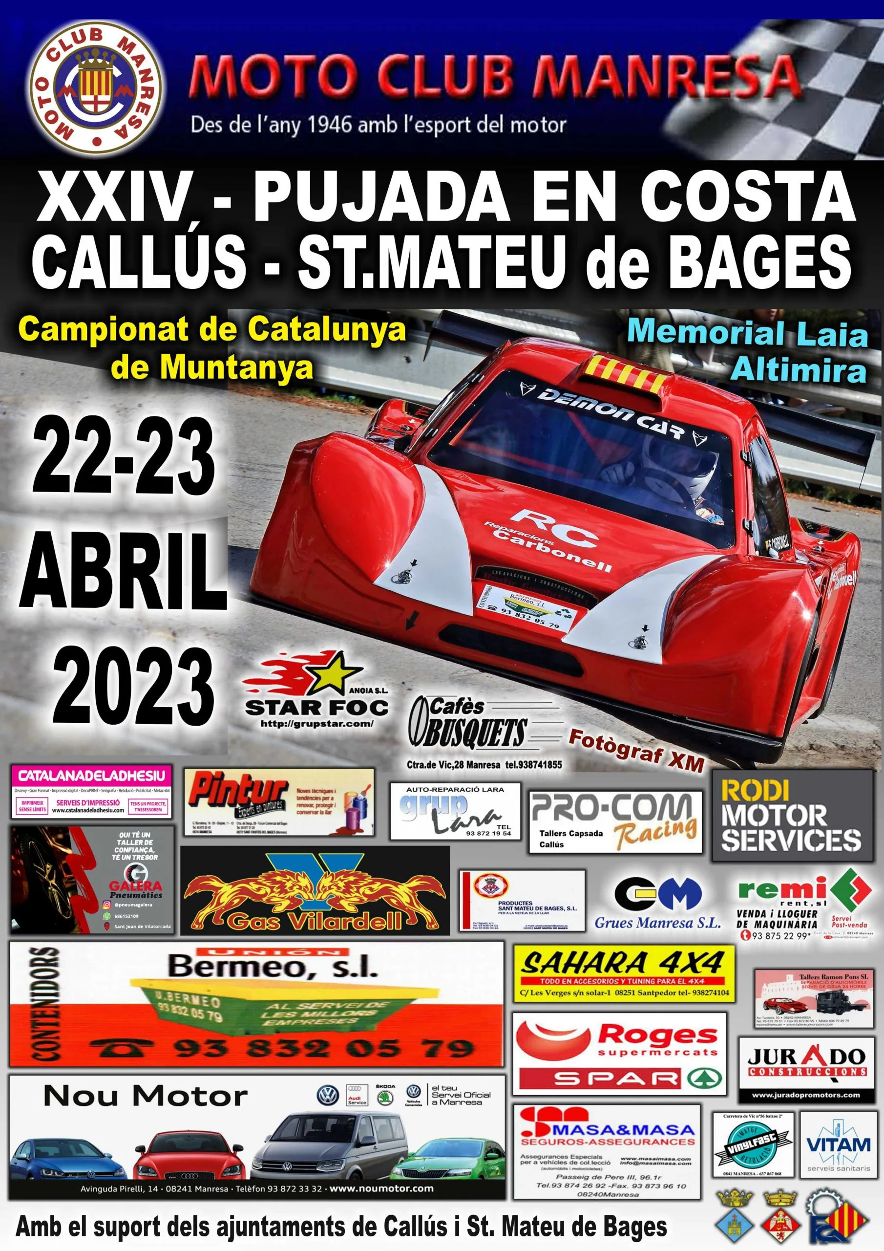 Cartell — Pujada en Costa Callús St. Mateu
