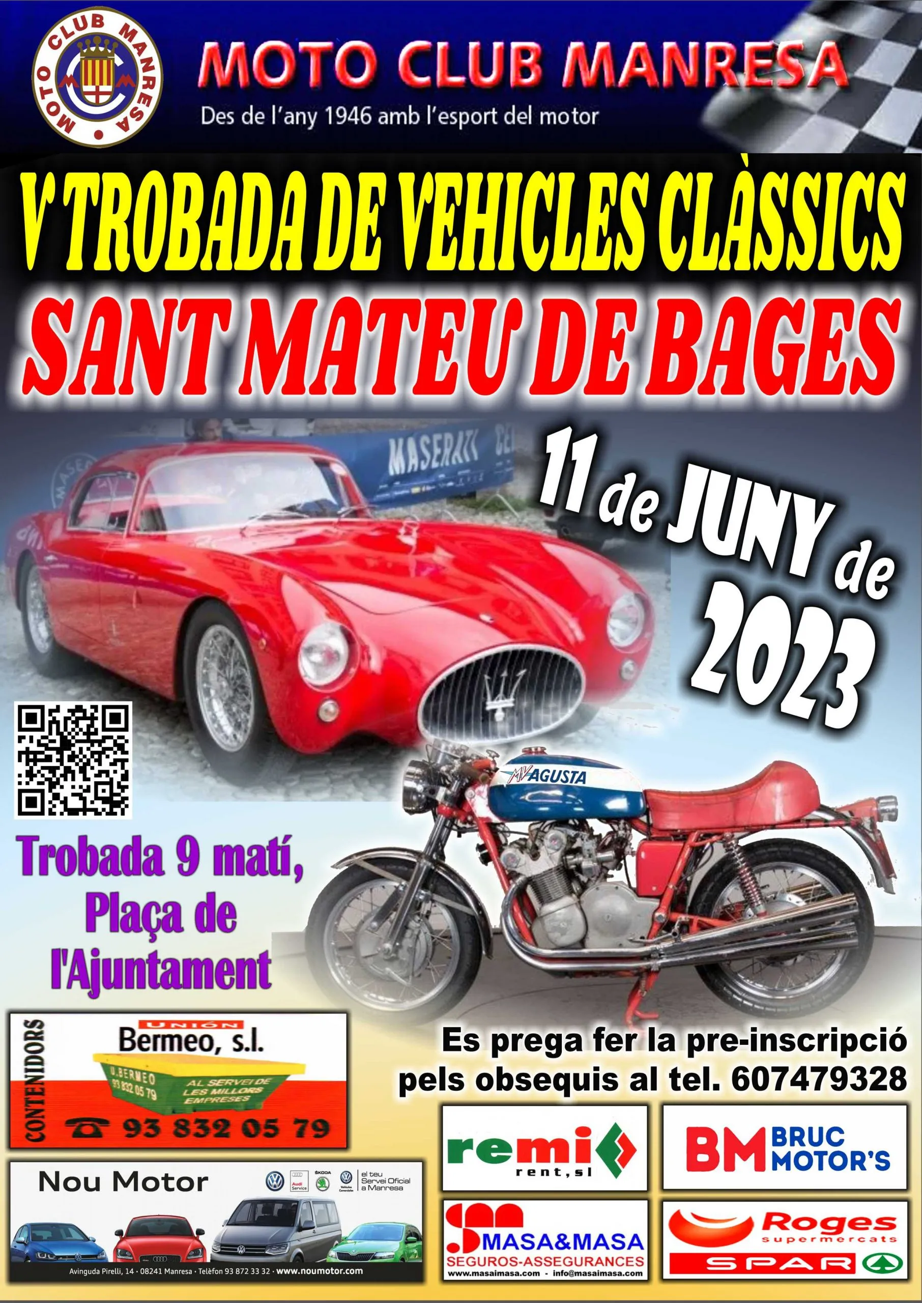 Cartell — Trobada de Vehicles Clàssics St. Mateu