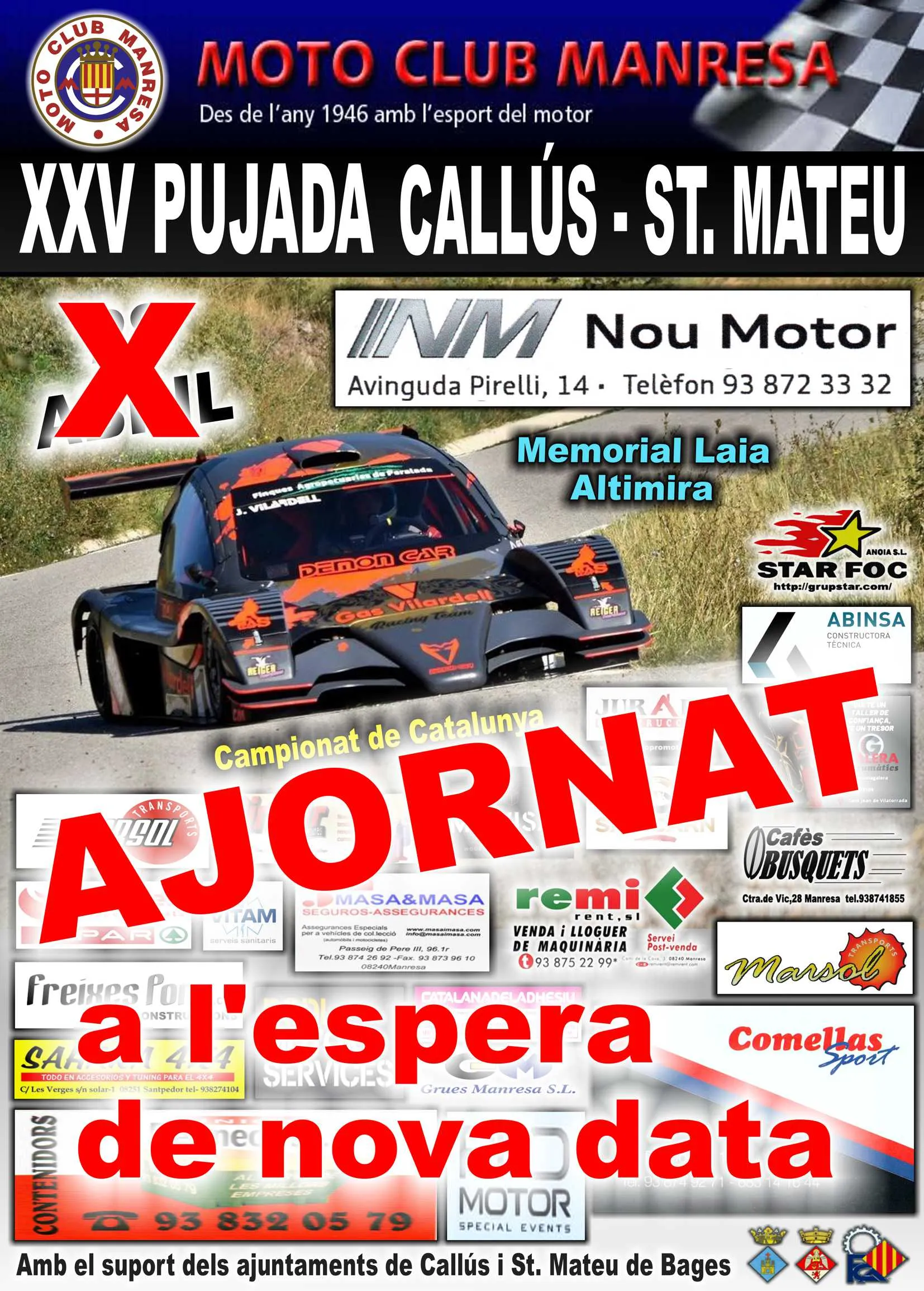 Cartell — Pujada Callús – Sant Mateu