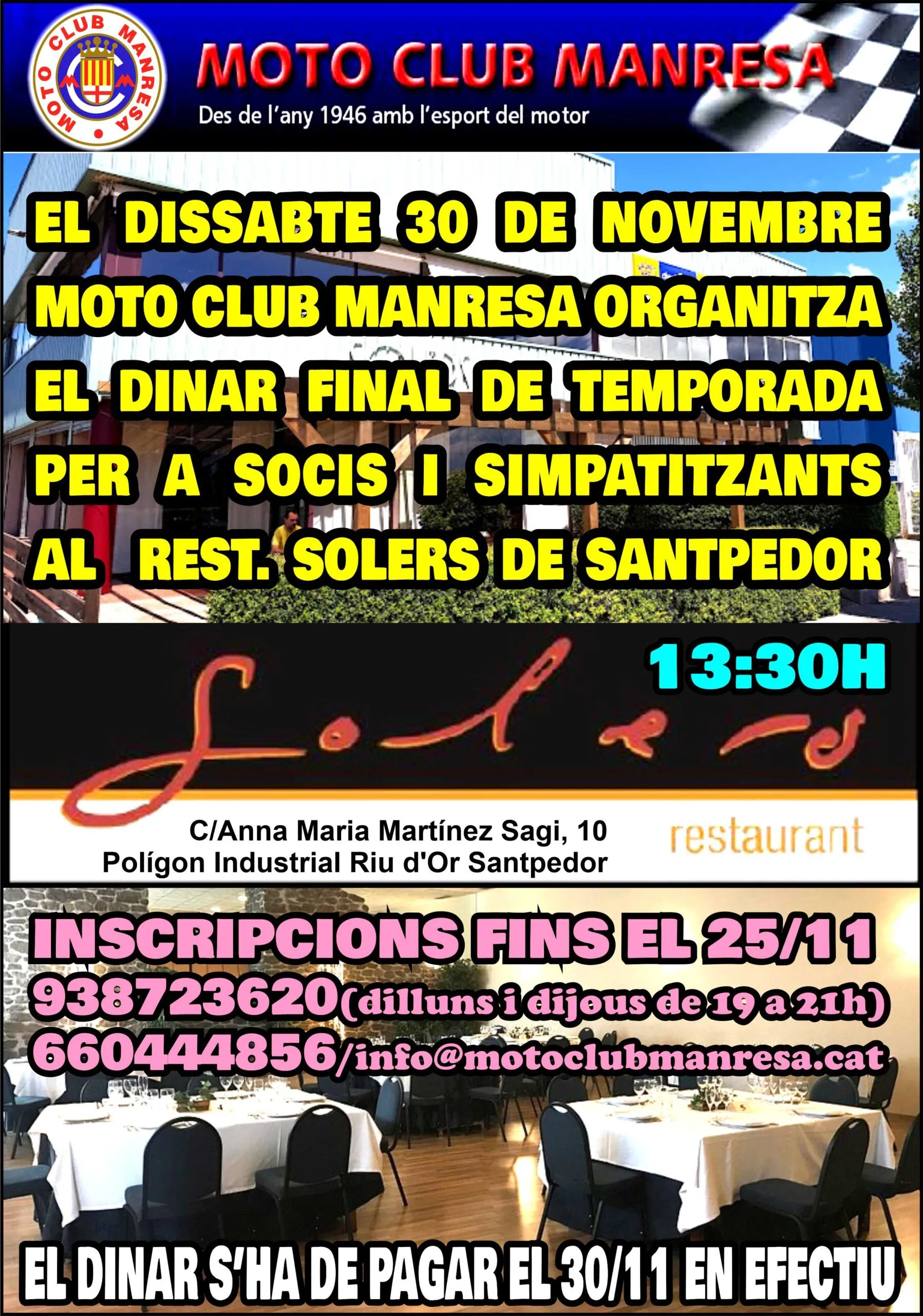 Cartell — Dinar Final de Temporada