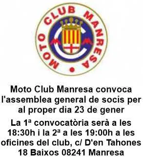 Cartell — ASSEMBLEA GENERAL de SOCIS