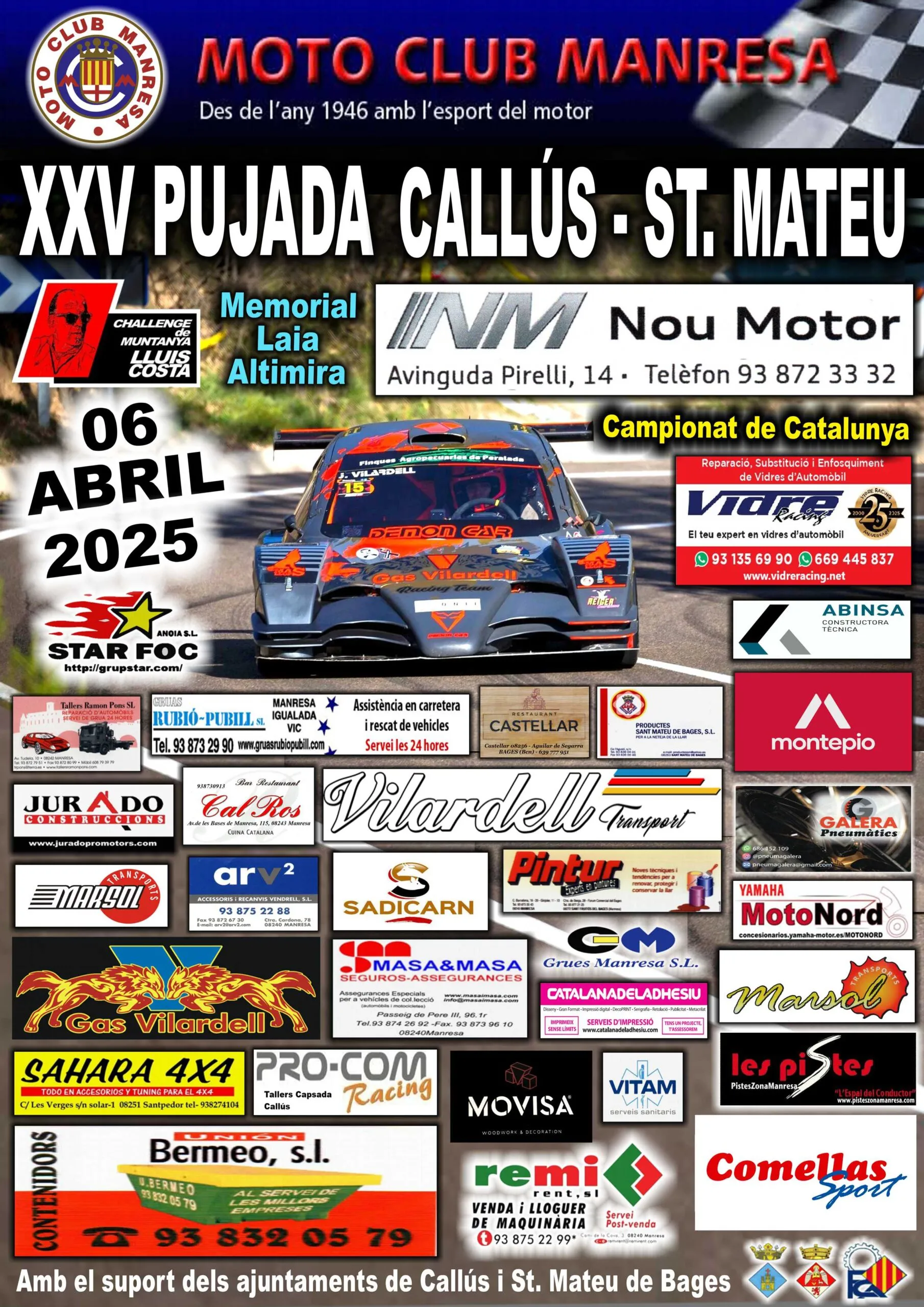 Cartell — Pujada Callús – Sant Mateu