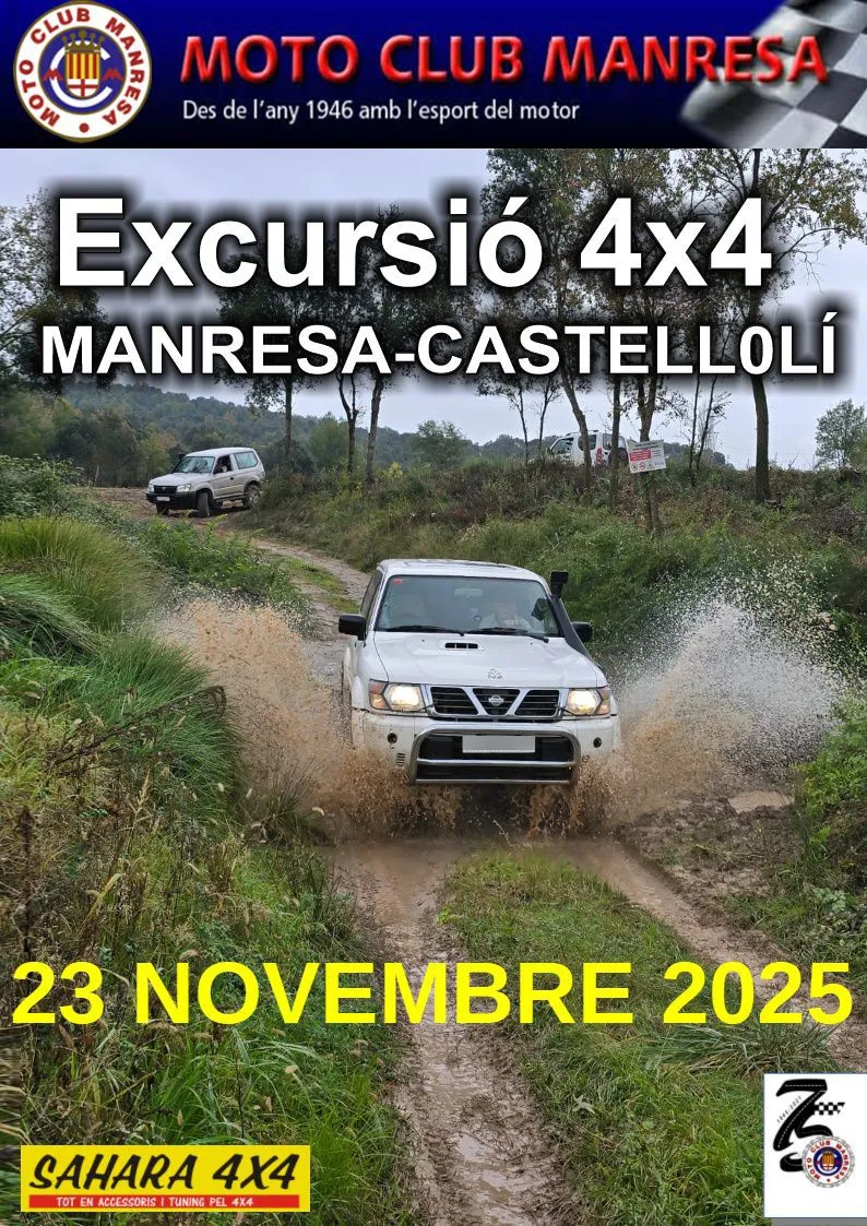 Cartell — Sortida 4×4 Manresa – Castellolí