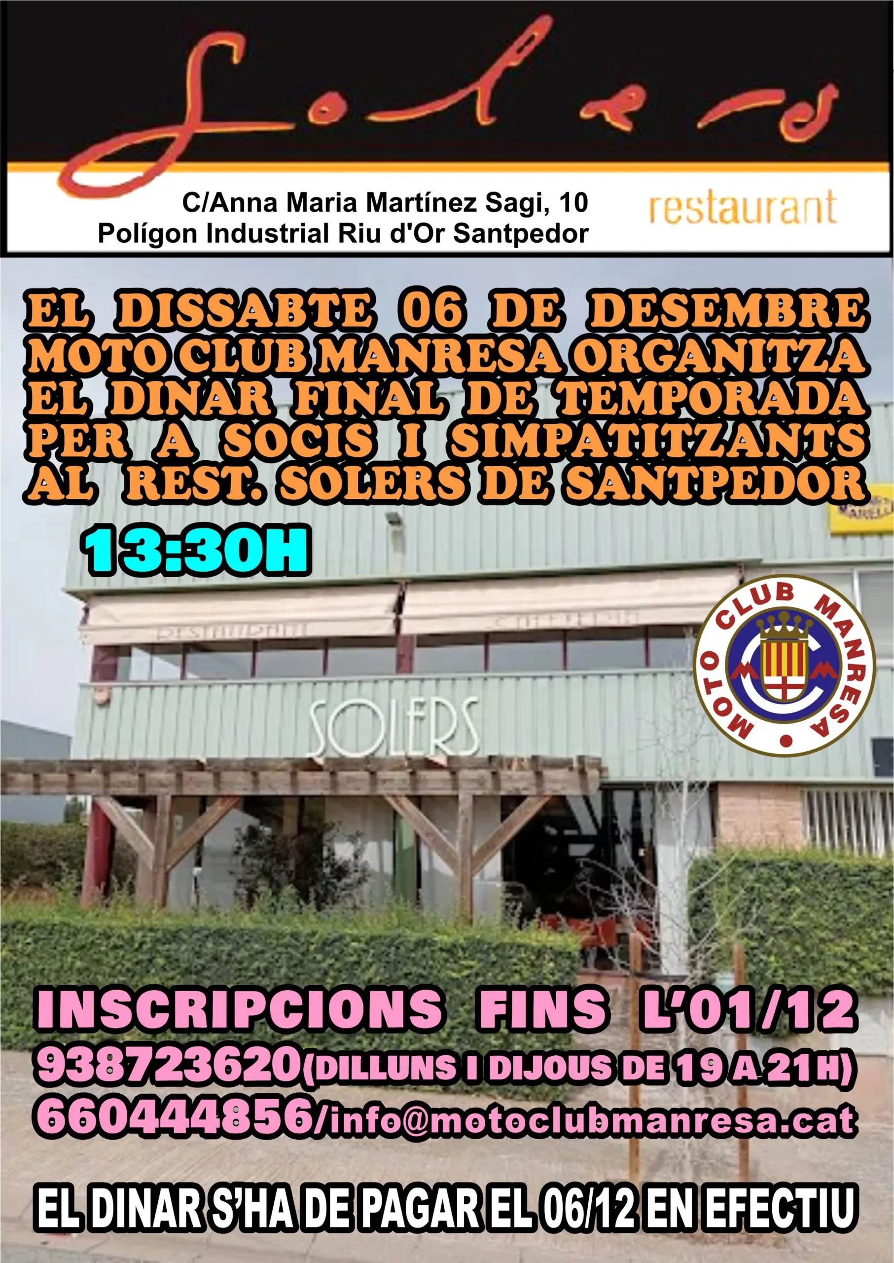 Cartell — Dinar Final de Temporada