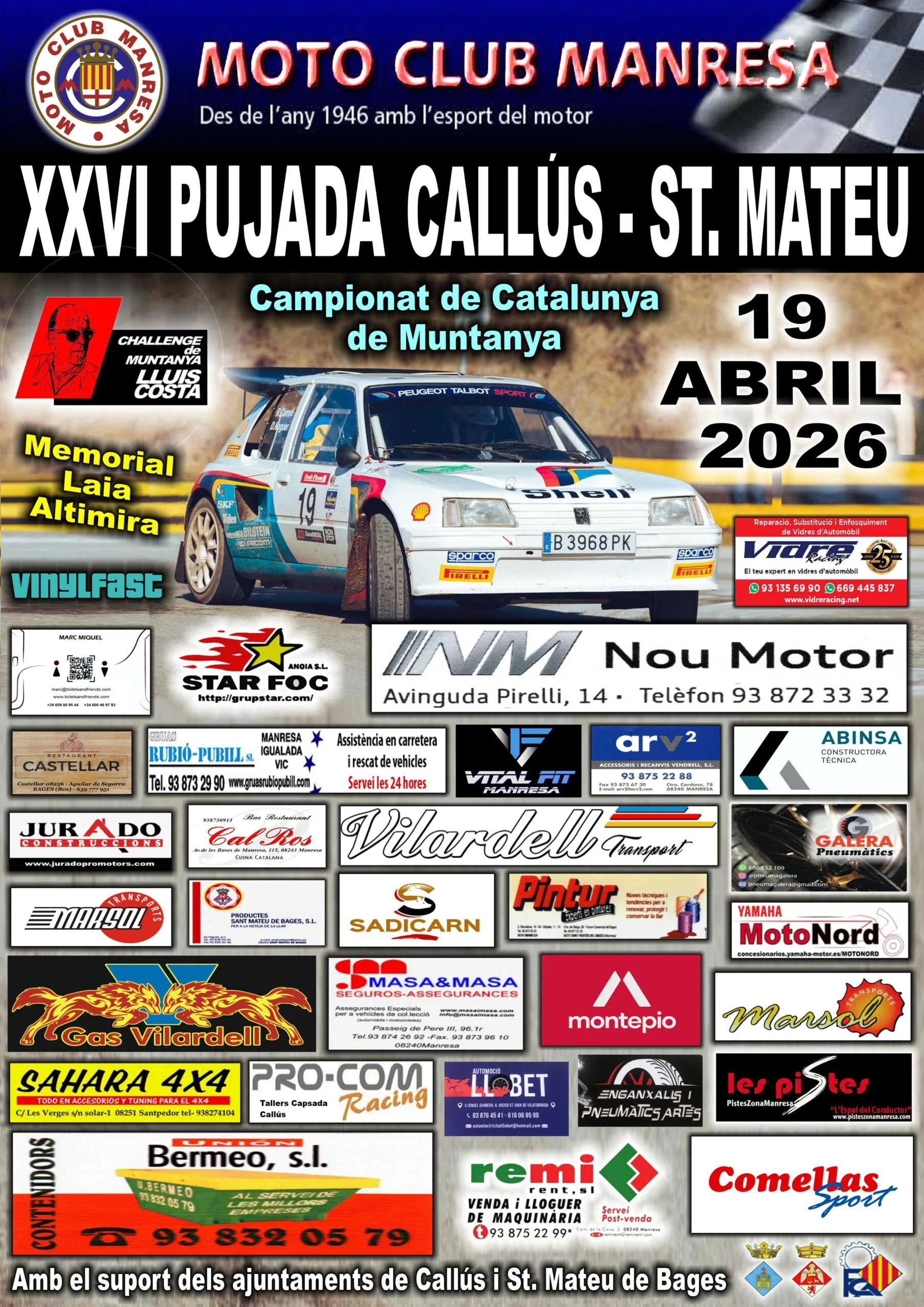 Cartell — Pujada Callús – Sant Mateu